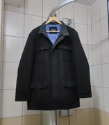 Kurtka płaszcz L Thomas Nash Denim płaszczyk wool męska wełna i kaszmir par