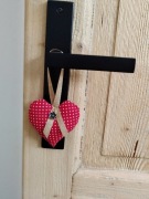 Ozdobne serduszko do zawieszenia– rękodzieło ozdoba lub lawendowa zawieszka