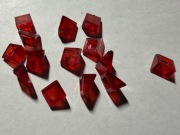 LEGO SLOPE SKOS 30 1x1x2/3 TRANS-RED 54200 14 szt.