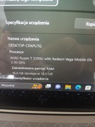 HP ENVY x360  13 - ar0802no - Ryzen 7 16GB 250GB radeon 