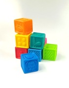 miękkie gumowe klocki sensoryczne 9 sztuk kolory