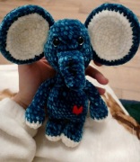Słonik maskotka pluszak ręcznie robione 