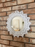 Lustro okrągłe makrama boho