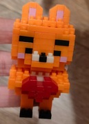 Figurka z mini klocków jak lego miś z sercem walentynki