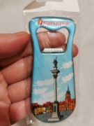 Magnes na lodówkę Otwieracz do butelek POLSKA Warszawa Zamek