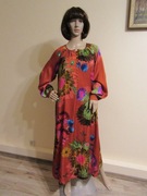 OILILY maxi sukienka pomarańczowa w kwiaty oversize _ nowa_ S/M