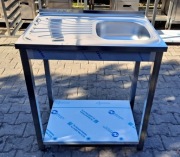 ZLEW 1 KOMOROWY Z PÓŁKĄ - 80/60/85 - M.1487.N