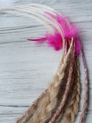 Dredy w gumce dredloki peruka warkoczyki ozdoba zagęszczanie włosów treska