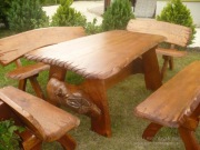 Komplety Ogrodowe Dębowe 