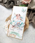 Kartka okolicznościowa z okazji narodzin dziecka, gratulacje