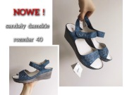 Nowe buty sandały damskie na koturnie 40 Goodin 