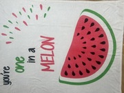 Koc z motywem arbuza 160x120