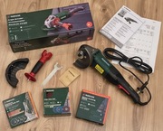 Szlifierka kątowa Parkside PWS 125 +zestaw 33 różne nowe tarcze - gwarancja