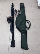 Spod - zestaw ( kij, kołowrotek, rakiety, plecionka, pokrowiec)