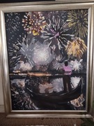 Obraz malowany farbami akrylowymi 