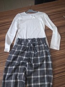 Komplet bluzka + spodnie cygaretki rozm. 134 