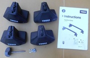 stopy thule evo 7601 bdb stan zamki  komplet 4 szt