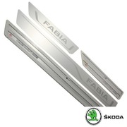 Ozdobne nakładki progowe Fabia III listwy 6v0071303a