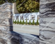 pustak podmurówka połówka ogrodzenie przegroda ścianka palisada płot brama