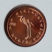 SŁOWENIA 2008 1 CENT UNC !!!!!!!!!!