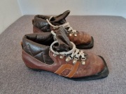 Buty narciarskie PRL retro / rozmiar 21/33 EU 