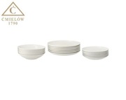 Zestaw obiadowy Ćmielów Prestige Ecru 6os/18el.