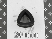 VENOM SNAKE nowy tunel TRÓJKĄT czarny silikon plugi tunele 20mm VS143