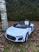 Samochód na akumulator Audi R8 LIFT biały autko na akumulator dla dzieci