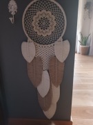 Duża dekoracja ścienna, liście, 31cm x 87 cm