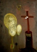 Nowoczesny duży abstrakcyjny obraz