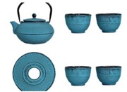 Żeliwny IMBRYK MPLCo 1,5l zaparzacz do herbaty podkładka 4 czarki po 100 ml