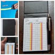 Zestaw Notes mecz sędzia Piłka Nożna (notes + etui z długopisem )