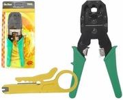 Zaciskarka z nożem do kabli i wtyków RJ45 RJ11 RJ12 + ściągacz 8P 6P6C 4P4C