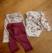 Zestaw niemowlęcy dla dziewczynki body pajacyk spodenki