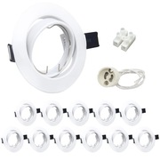12x Oprawa halogenowa Ruchoma wpuszczana GU10 LED