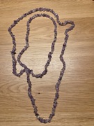 Długi naszyjnik z półszlachetnego ametystu