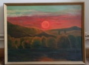 Obraz zachód słońca