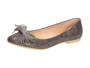 Szare baleriny, buty damskie VICES 1158-5 Baletki 