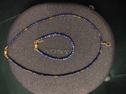 Zestaw biżuterii naszyjnik+bransoletka lapis lazur Luna Handmade 