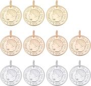 Dicosmetic 11szt. okrągłe wisiorki ze złotej Republiki Francaise 1808