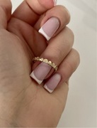 Wyjątkowy złoty pierścionek serduszka złoto 375 11 szlif diamentowy