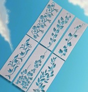 6 szablonów dekoracyjnych – motywy roślinne Nr. 30