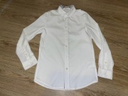 Biała koszula z czaszkami H&M 146cm