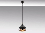 Lampa wisząca Yildo Ø17x112 cm czarno-miedziana