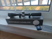 Luneta Vector Optics Marksman 6-24x50ffp, montaż, poziomica