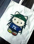 Torba bawełniana torebka tote bag cotton bawełna hello kitty billie eilish 