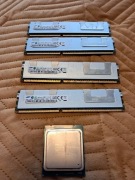 Zestaw 4 kości RAM DDR3 i procesor Intel Xeon 2620 v2 więcej w opisie
