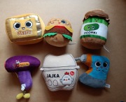 Maskotka pluszowa Gang Produkciaków Biedroniaków 6 szt burger jajka ogórki