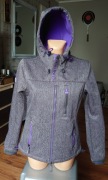 Superdry kurtka damska S szara fiolet na polarze 