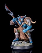 Grybbs Wielki Ogr z Włócznią 32mm 14K zgodna z DnD RPG Pathfinder Warhammer